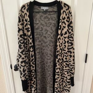 Neutral Leopard - Duster Cardigan 3x